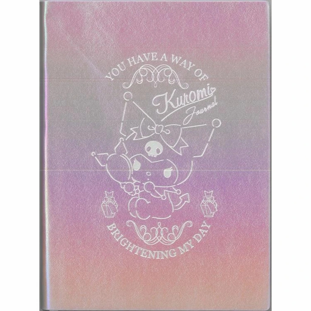 Victoria’s Journals Kuromi Smyth Flexy Esnek Vegan Deri Kapaklı 13x18cm Defter 80 gram 80 yaprak Çizgili Metalik Renk 524-1941