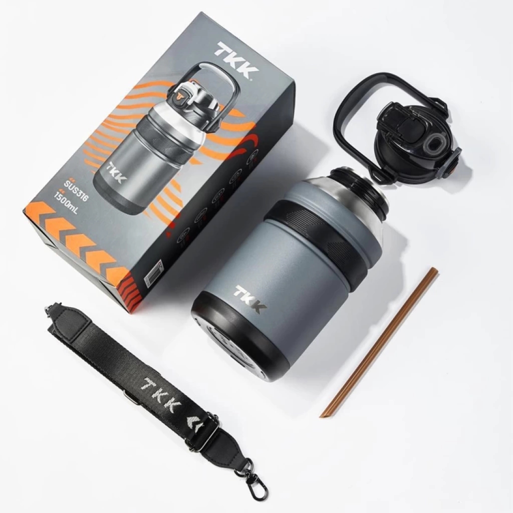 Vagonlife TKK Çelik Termos T2031 1500 ml Siyah