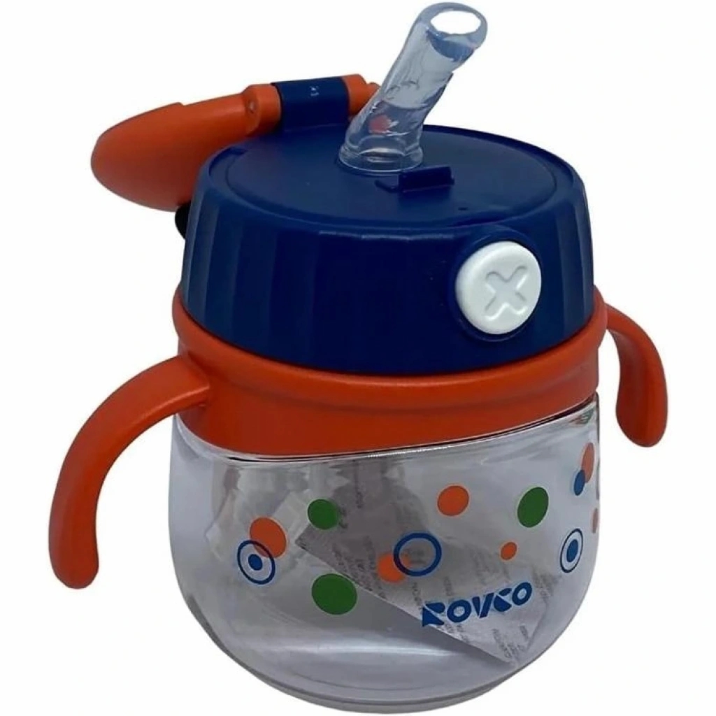 Vagon Life Rovco Ppipetli Panda Maskotlu Çocuk Matası +6 Ay 240 ML Kutulu Mavi B1051
