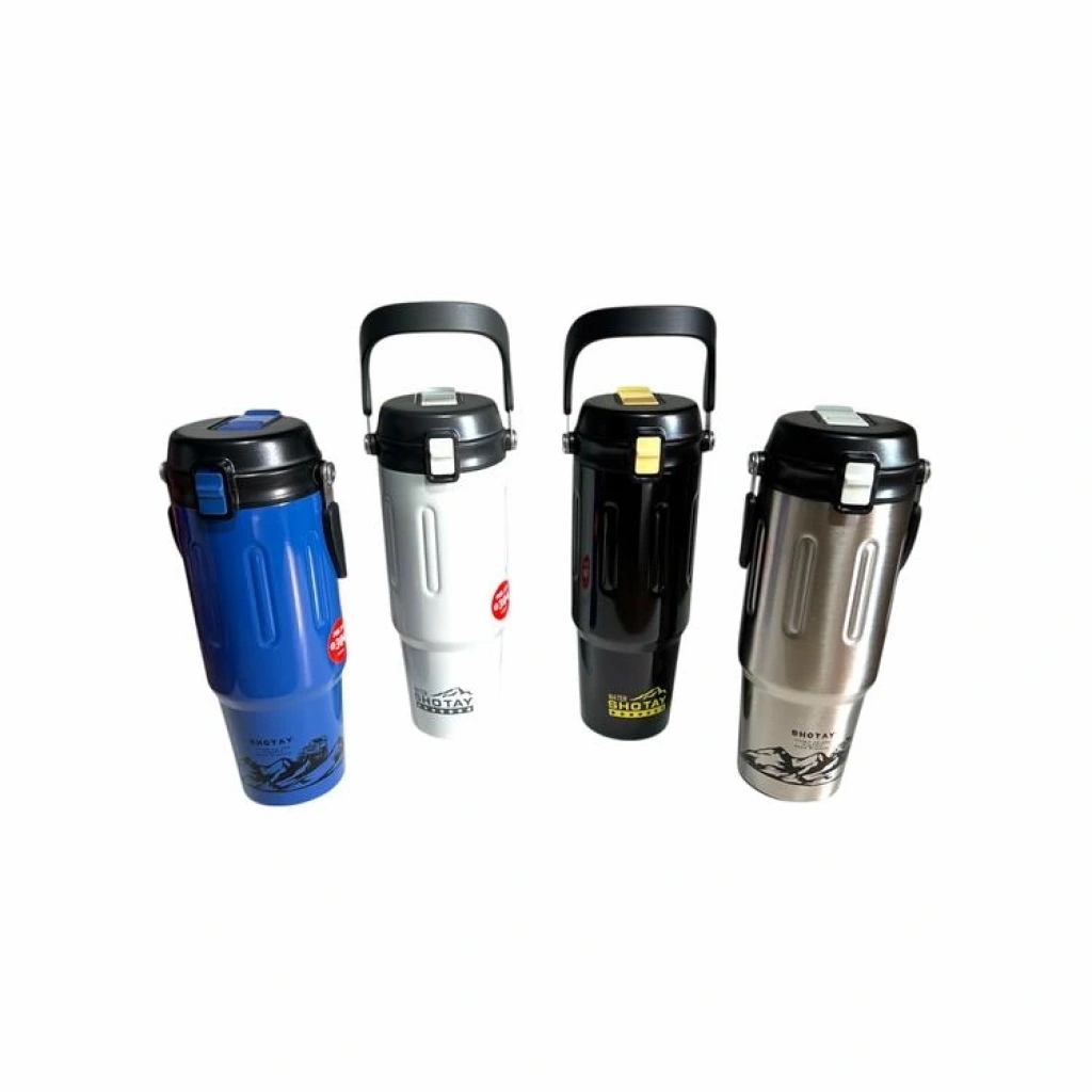 Vagon Life Shotay Çelik Pipetli Termos Matara 900 Ml Gri ST-8168