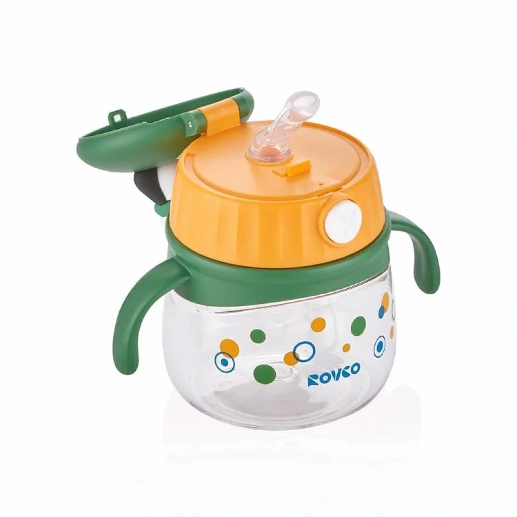 Vagon Life Rovco Ppipetli Panda Maskotlu Çocuk Matası +6 Ay 240 ML Kutulu Yeşil B1051
