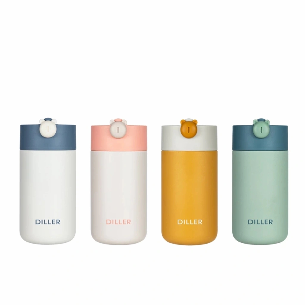 Vagon Life Diller 420 ML Süzgeçli Silikon Kulpu Çelik Termos VGN-8992 Sarı