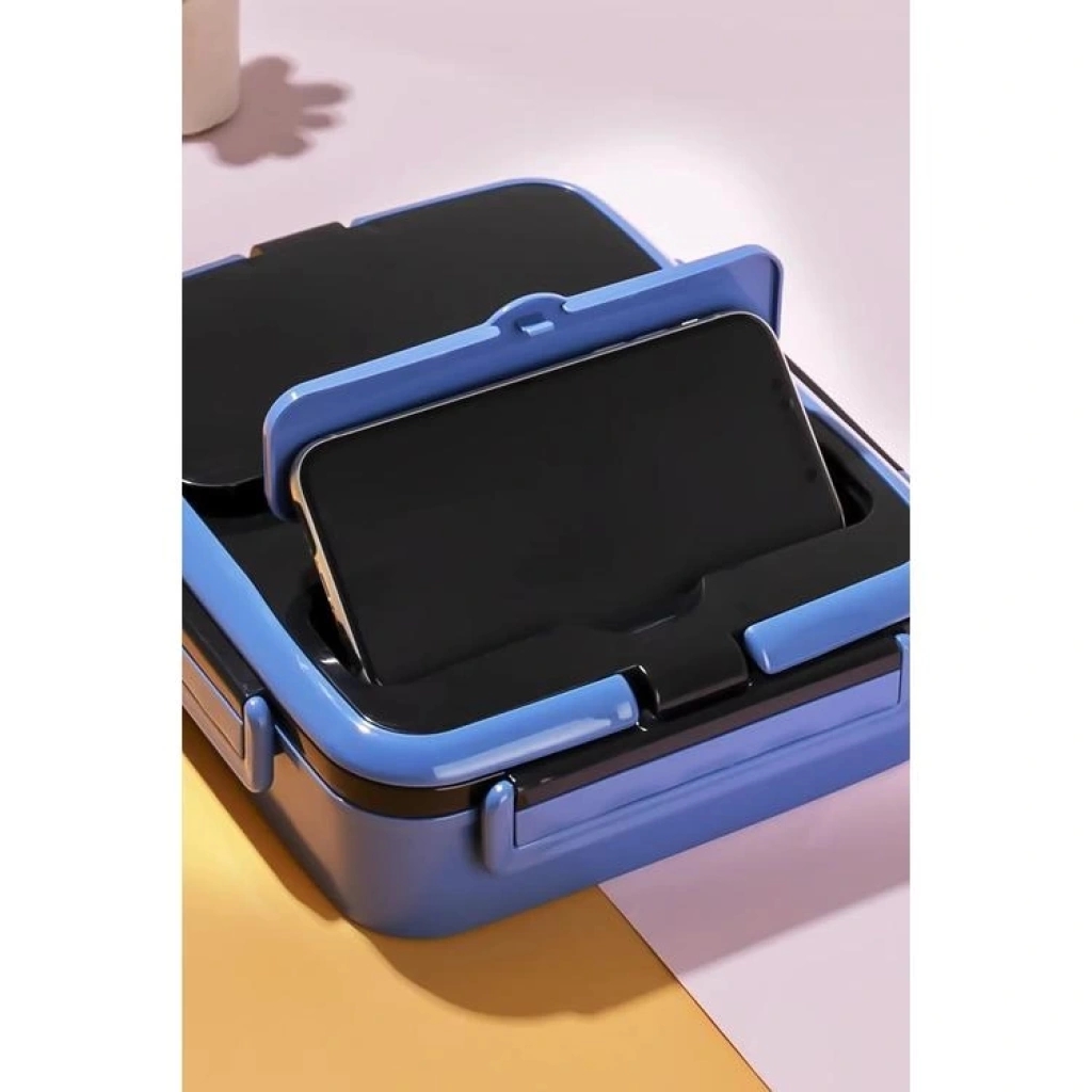 Vagonlife Yemek Kabı Çelik Üç Bölmeli Lunch Box BL10164  Pembe