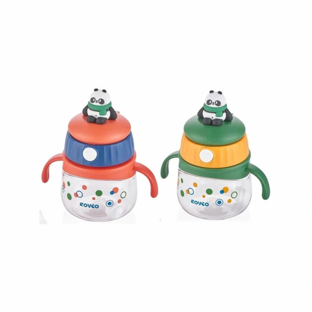 Vagon Life Rovco Ppipetli Panda Maskotlu Çocuk Matası +6 Ay 240 ML Kutulu Yeşil B1051