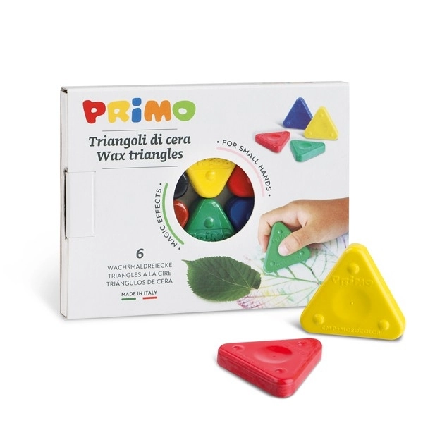 Primo Üçgen Mum Boya 6 Renk 50mm