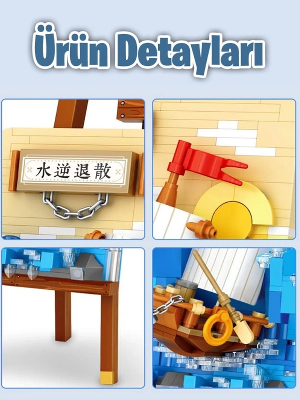 Vagon Life LOZ Creative Serisi Gemi Tablosu Lego Seti 592 Parça Oyuncak Yapım Seti FFLZ-1280