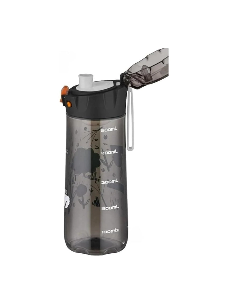 Vagon Life 500 ml Desenli Su Matarası T-1008 Siyah