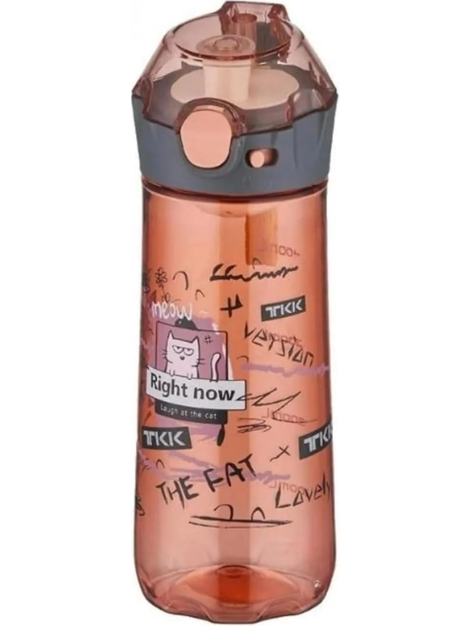 Vagon Life 500 ml Desenli Su Matarası T-1008 Pembe