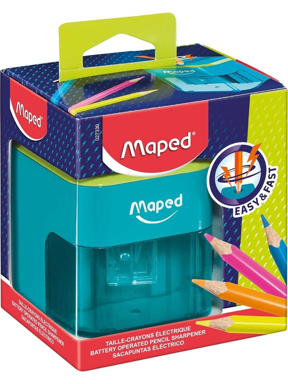 Maped Turbo Twist Tek Delikli 2.0 Pilli Kalemtıraş