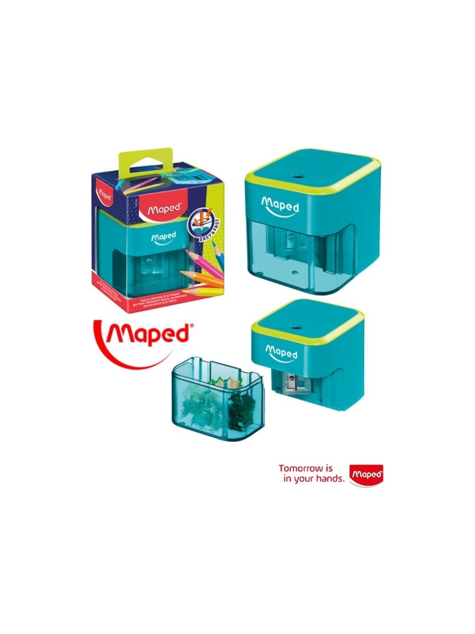 Maped Turbo Twist Tek Delikli 2.0 Pilli Kalemtıraş
