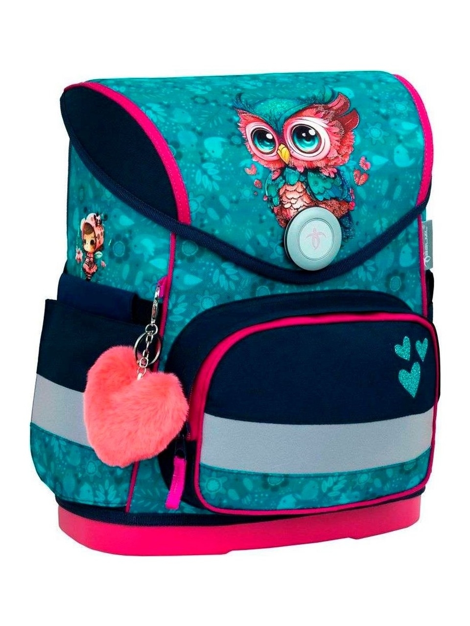 Belmil Cute Owl Ortopedik Mıknatıslı Okul Çantası Tatlı Baykuş 405-41/AG