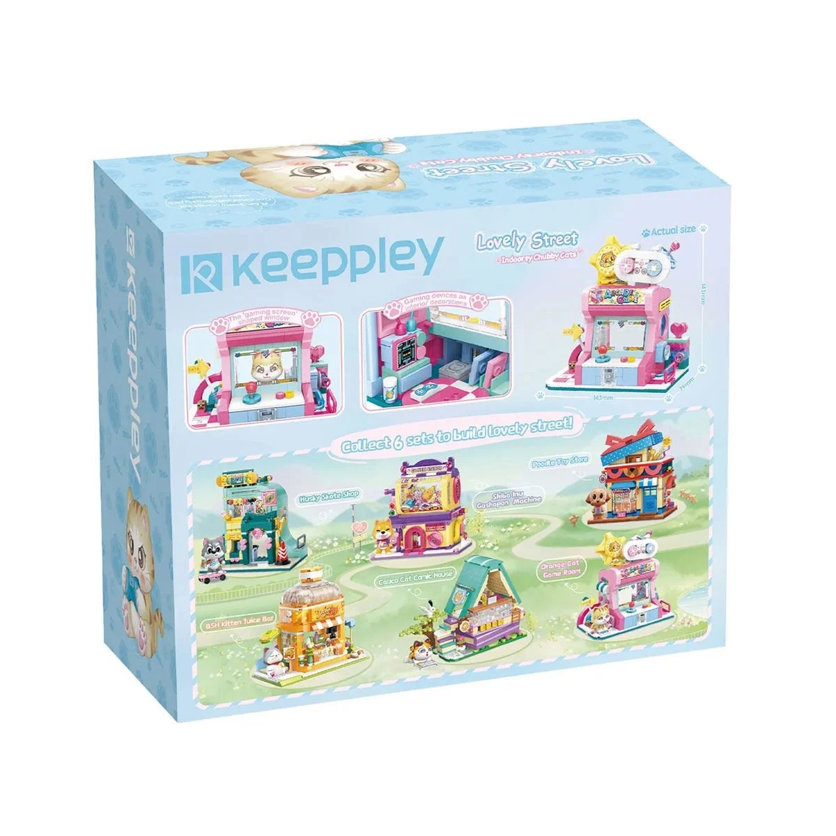 Vagonlife Keeppley City Corner Orange Cat Game Room Kedi Oyun Evi Mağazası K28019