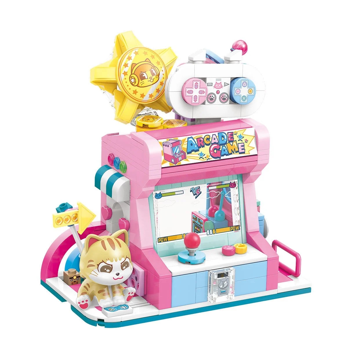 Vagonlife Keeppley City Corner Orange Cat Game Room Kedi Oyun Evi Mağazası K28019