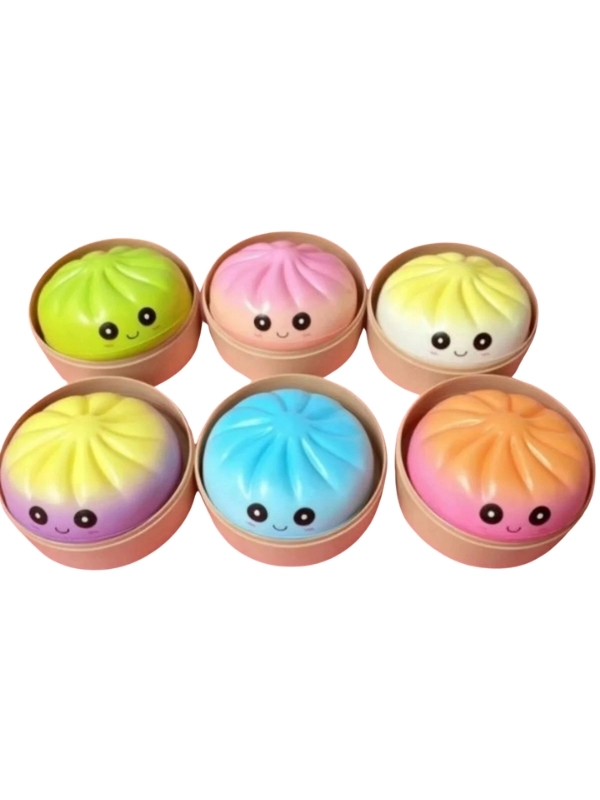 Dumpling Squishy Bun Rainbow Sürpriz Paket Yumuşak Stres Oyuncağı
