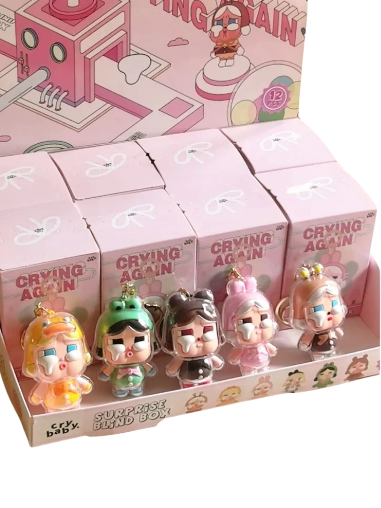 CryBaby Crying Again Anahtarlıklı Bebek Sert Plastik Sürpriz Kutu Kırılmaz