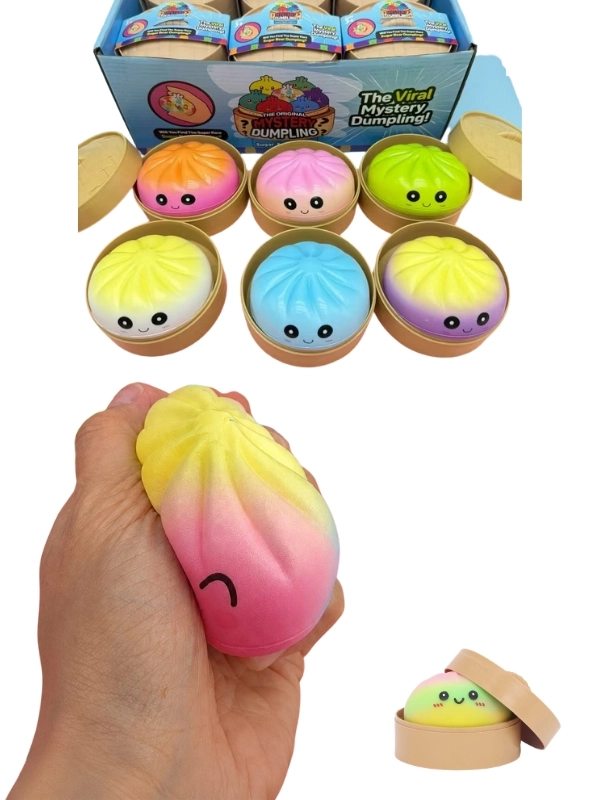 Dumpling Squishy Bun Rainbow Sürpriz Paket Yumuşak Stres Oyuncağı