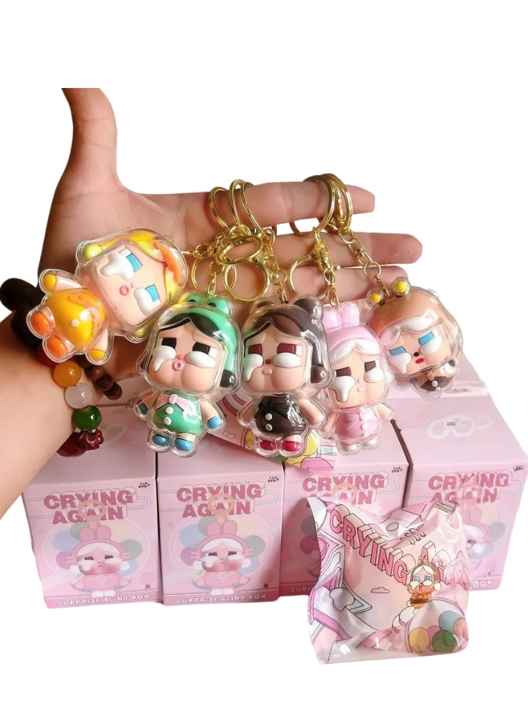 CryBaby Crying Again Anahtarlıklı Bebek Sert Plastik Sürpriz Kutu Kırılmaz