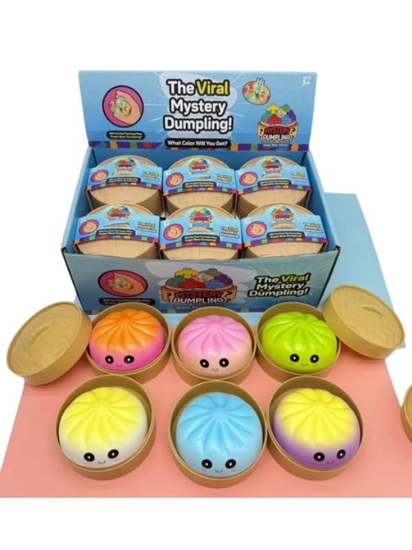 Dumpling Squishy Bun Rainbow Sürpriz Paket Yumuşak Stres Oyuncağı