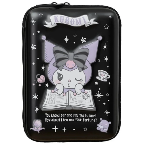 Kuromi Desenli Sert Kapaklı Kabartmalı Siyah Kalem Kutusu Model No. 3328