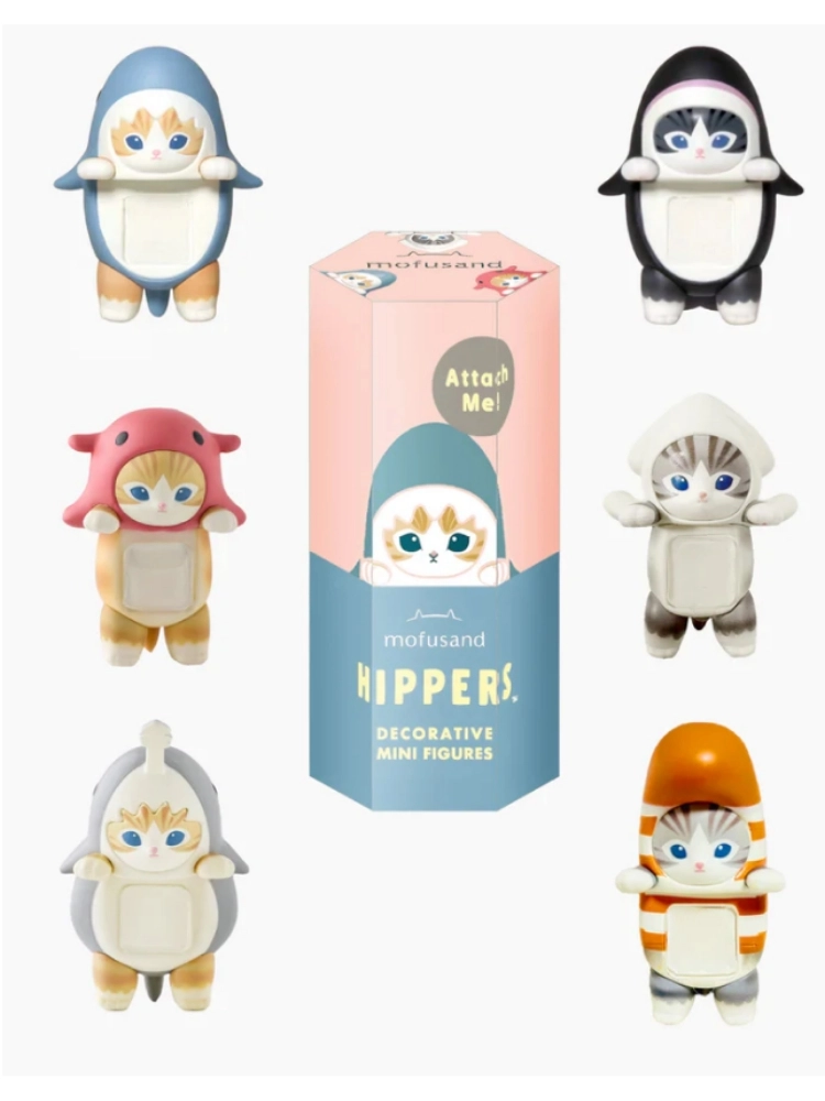 Sonny Angel Mofusand Kedili Model Figür Blind Box Telefon Tablet Ekran Aksesuarı