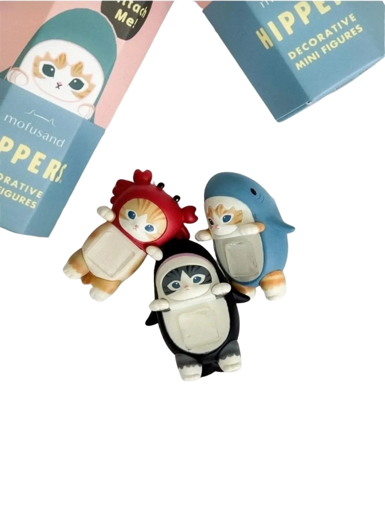 Sonny Angel Mofusand Kedili Model Figür Blind Box Telefon Tablet Ekran Aksesuarı