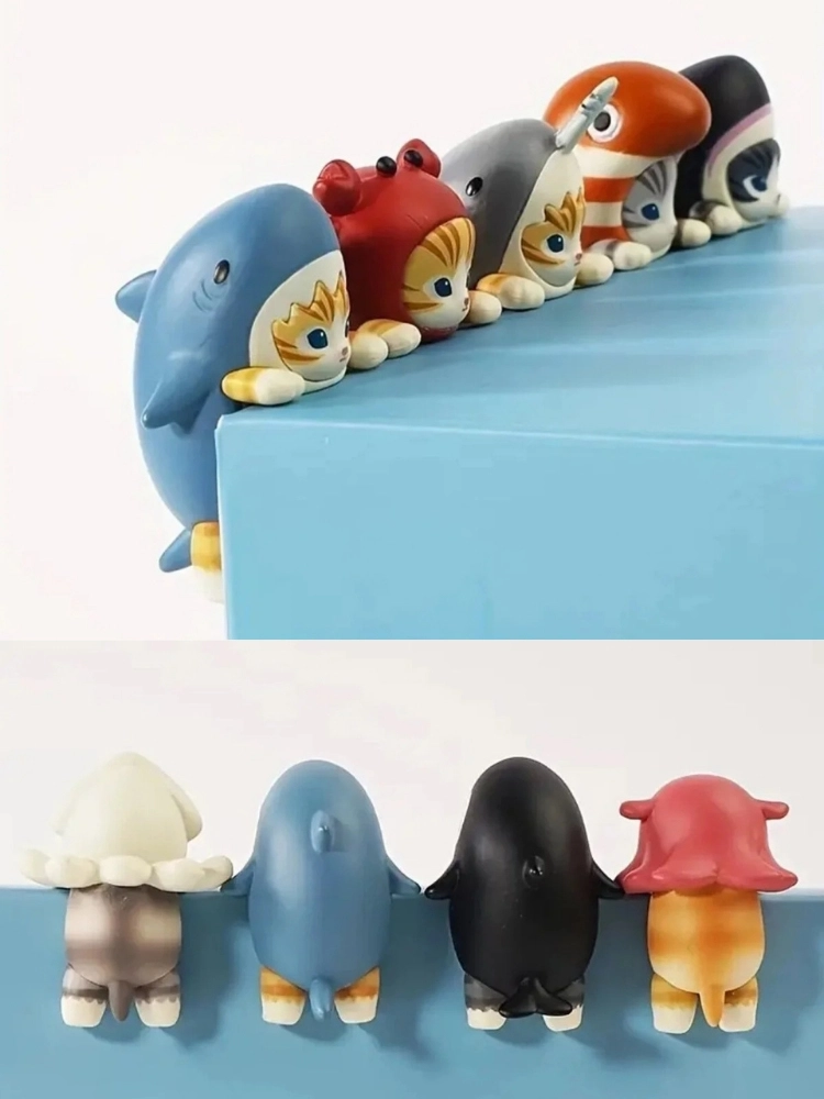 Sonny Angel Mofusand Kedili Model Figür Blind Box Telefon Tablet Ekran Aksesuarı