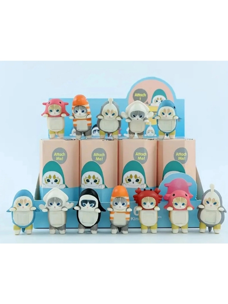 Sonny Angel Mofusand Kedili Model Figür Blind Box Telefon Tablet Ekran Aksesuarı