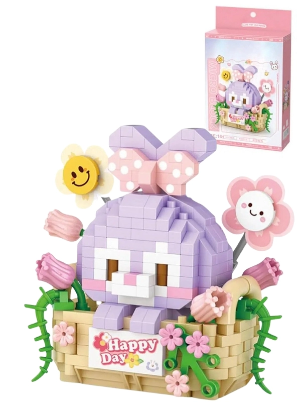 Vagon Life LOZ Micro Block Serisi Sevimli Tavşan Lego 400 Parça Oyuncak Yapım Seti FFLZ-8805