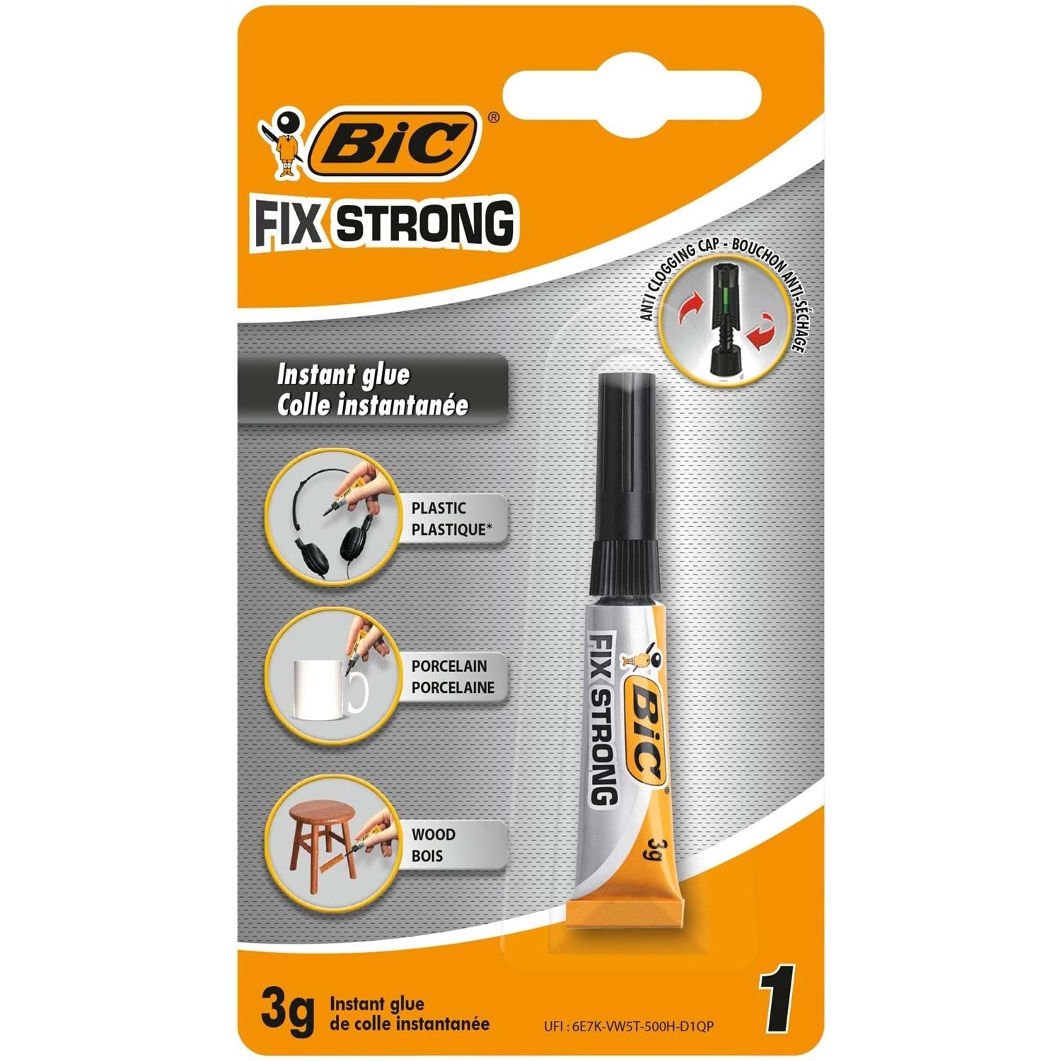 Bic Fix Strong Süper Güçlü Japon Yapıştırıcısı 3 Gr