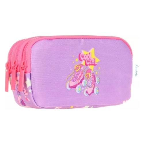 Kaukko Kids&Love 3 Bölmeli Kalem Çantası Sweet Skate L8199
