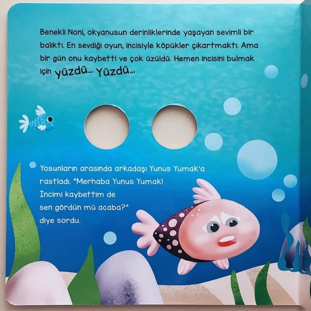 Sincap Kitap Balık Noni ve Sevimli Dostları - Bu Kocaman Gözler Kimin? Okul Öncesi Kitap - Asiye Aslı Aslaner