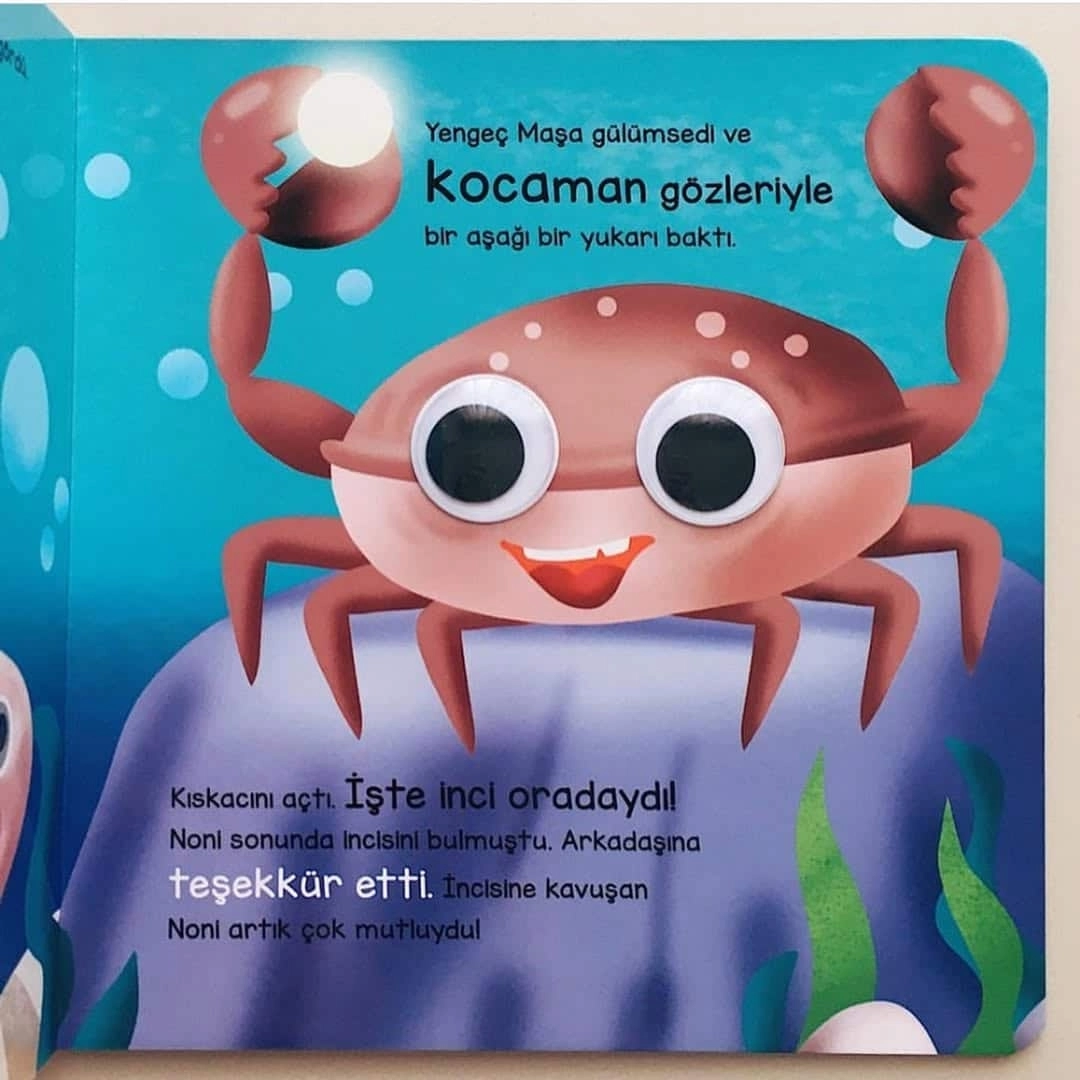 Sincap Kitap Balık Noni ve Sevimli Dostları - Bu Kocaman Gözler Kimin? Okul Öncesi Kitap - Asiye Aslı Aslaner