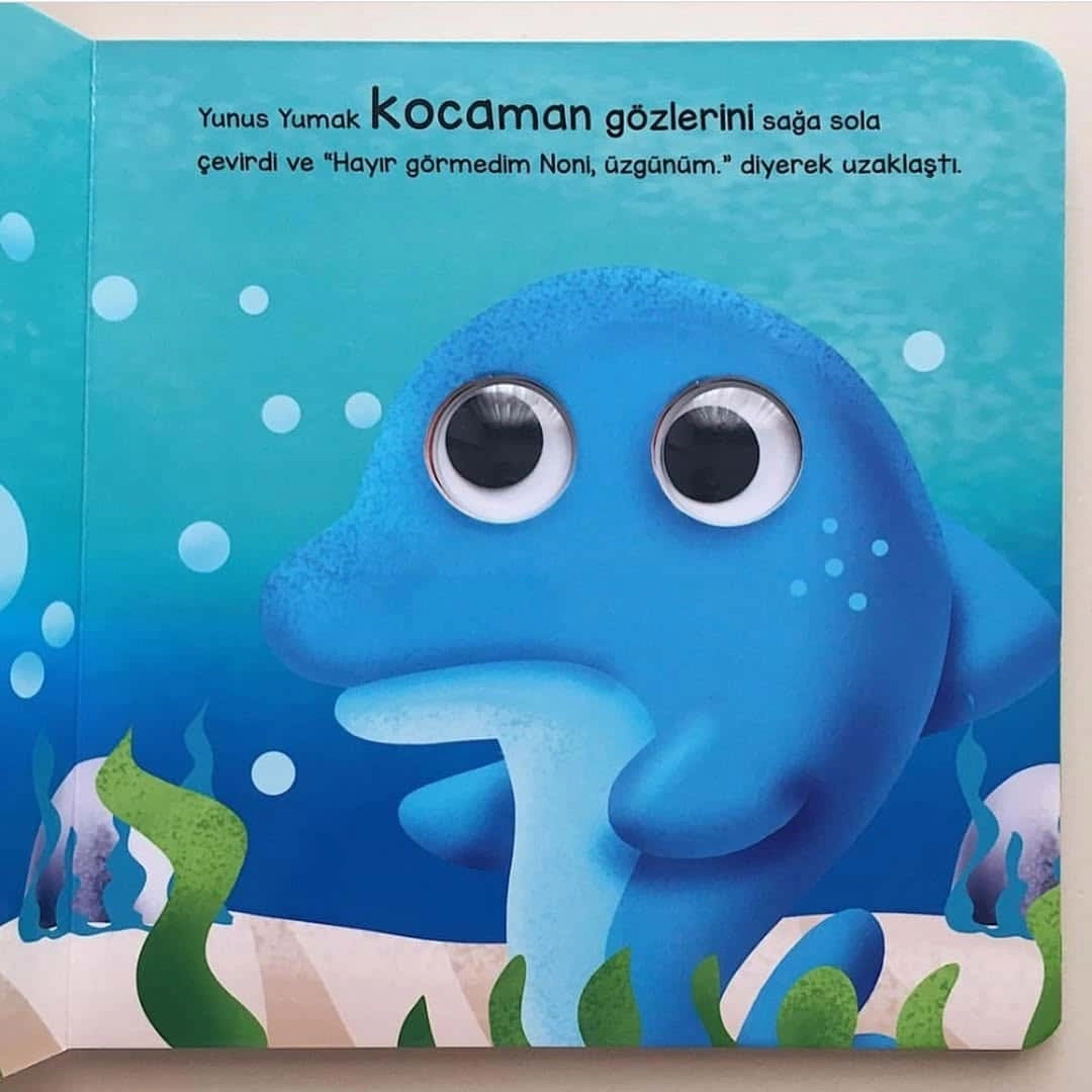 Sincap Kitap Balık Noni ve Sevimli Dostları - Bu Kocaman Gözler Kimin? Okul Öncesi Kitap - Asiye Aslı Aslaner