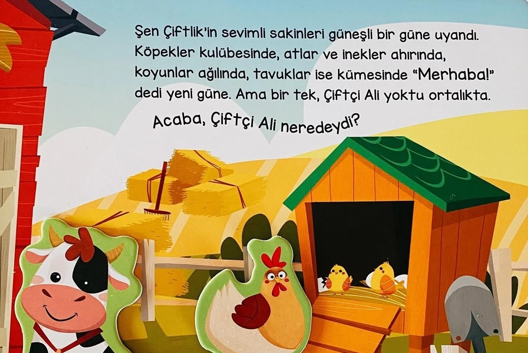 Sincap Kitap Merhaba Çiftlik (Cırt Cırtlı Hikaye Kitabı) Okul Öncesi Kitap - Asiye Aslı Aslaner