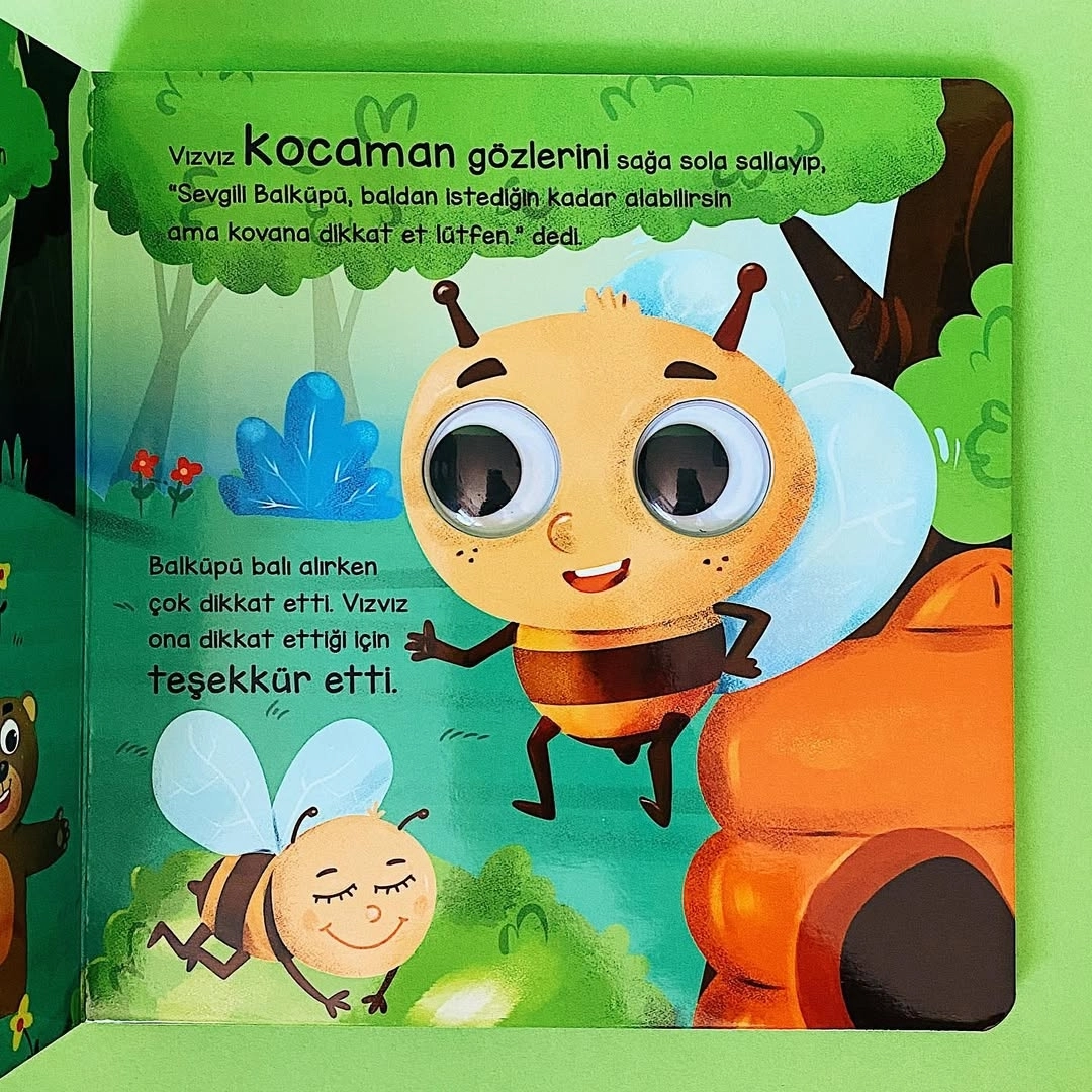 Sincap Kitap Ayı Bal Küpü ve Sevimli Dostları - Bu Kocaman Gözler Kimin? Okul Öncesi Kitap - Asiye Aslı Aslaner