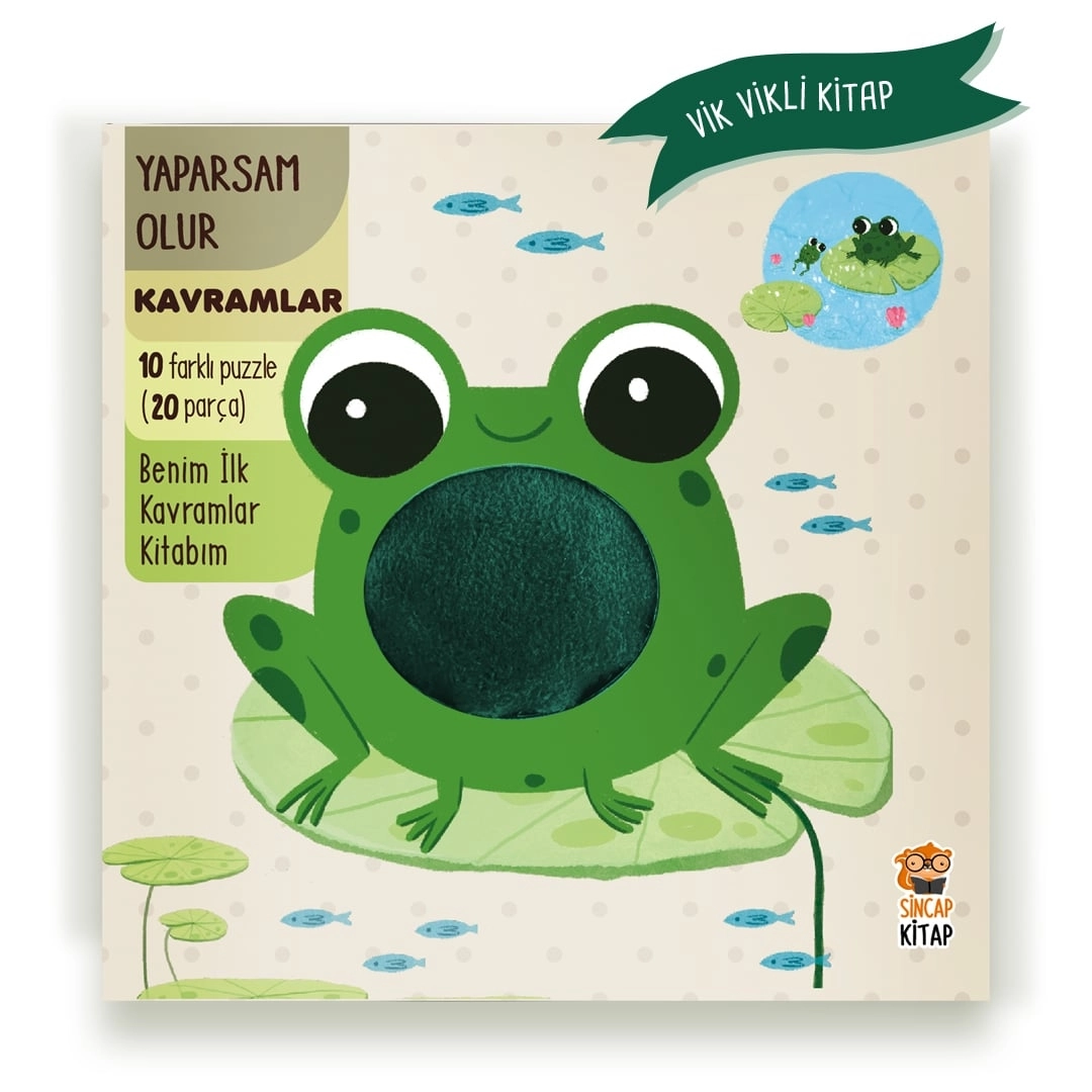 Sincap Kitap Yaparsam Olur - Benim İlk Kavramlar Kitabım (Vik Vikli Kitap + 10 Farklı Puzzle + 20 Parça) - Mısra Karahan