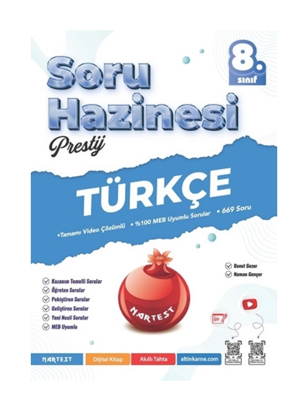 Nartest 8. Sınıf Prestij Türkçe Soru Hazinesi