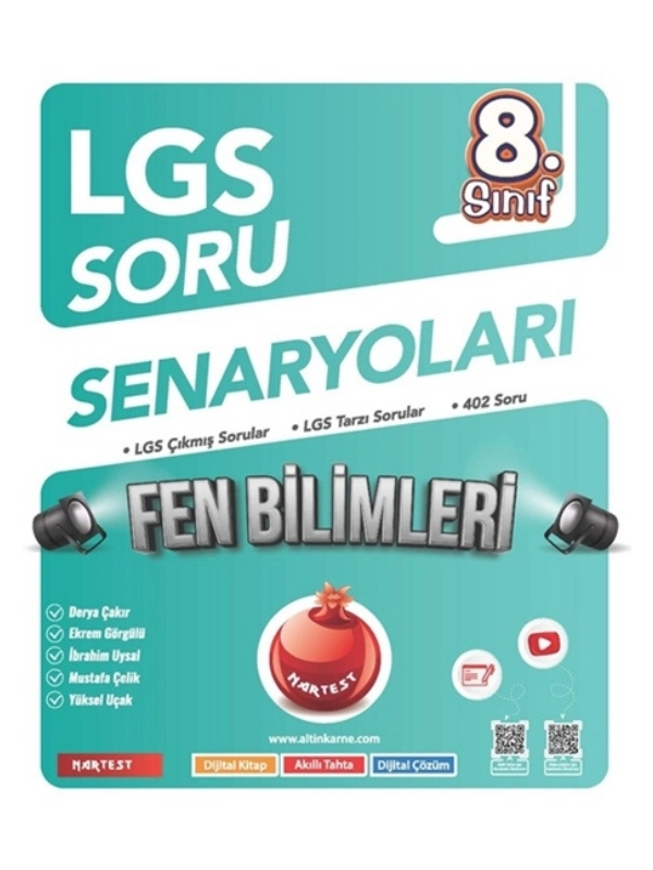 Nartest Yayınevi 8. Sınıf Lgs Soru Senaryoları Fen Bilimleri