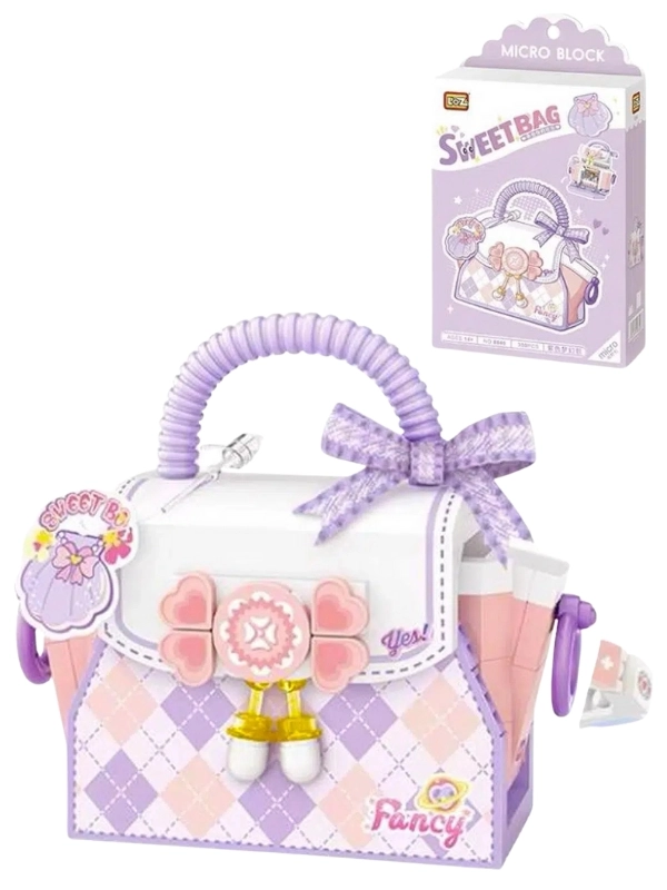 Loz Micro Block Sweet Bag Serisi Mor Çanta Lego - KİTOY