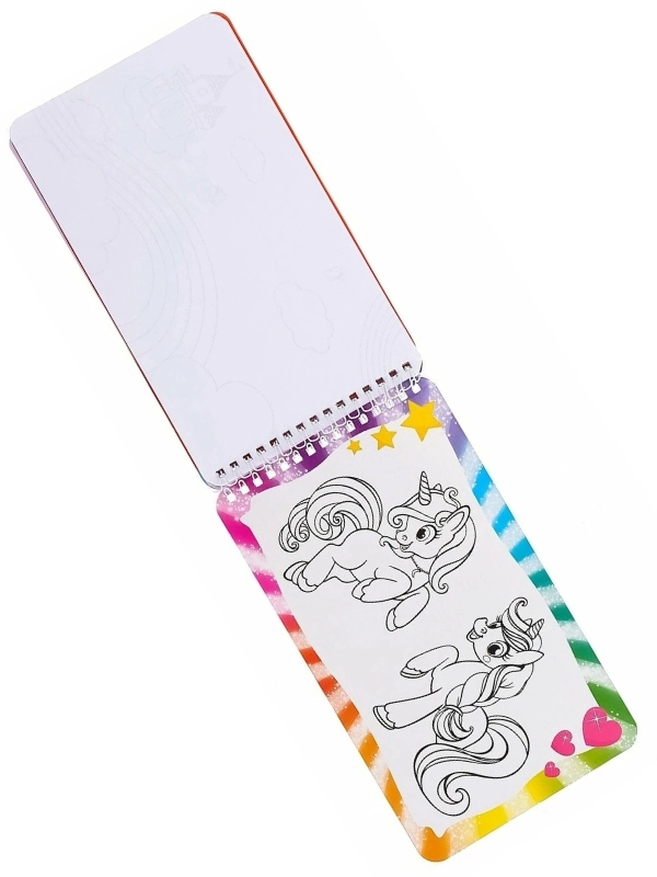 Sevimli Poniler Aktivite Kitabı – Boyama, Sticker ve Şablon Sayfaları 