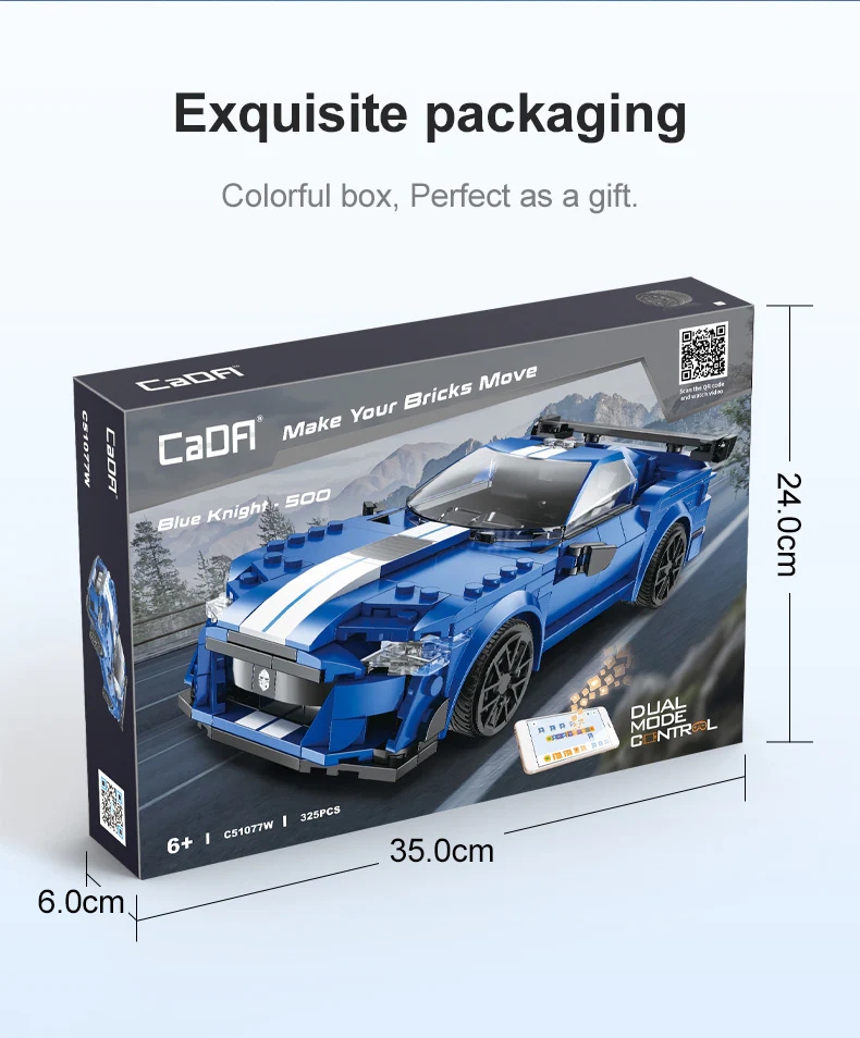 Vagonlife CaDA Mavi Yarış Arabası Kumandalı Blue Knight C51077W