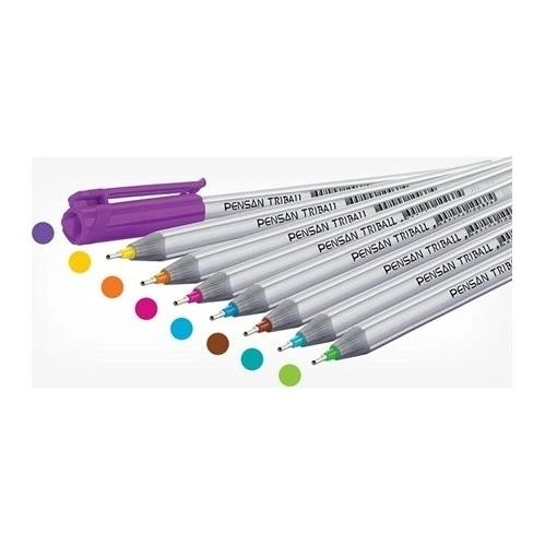 Pensan Trıball Tükenmez Kalem Renkli 8 Li Set 1003