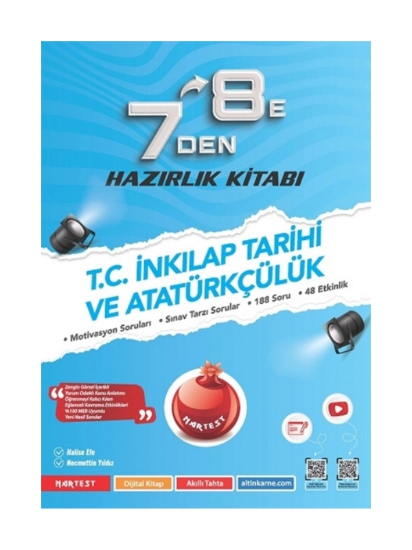 Nartest Yayınevi 7’den 8’e T.c. İnkılap Tarihi Ve Atatürkçülük Hazırlık Kitabı