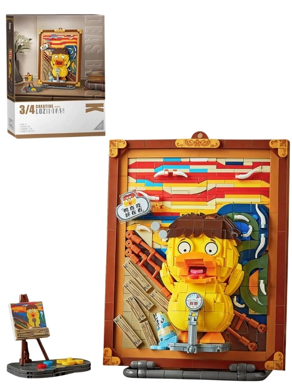 Vagon Life LOZ Creative Serisi Şövale Figürlü Ve Tablo Lego Seti 893 Parça Oyuncak Yapım Seti FFLZ-1288