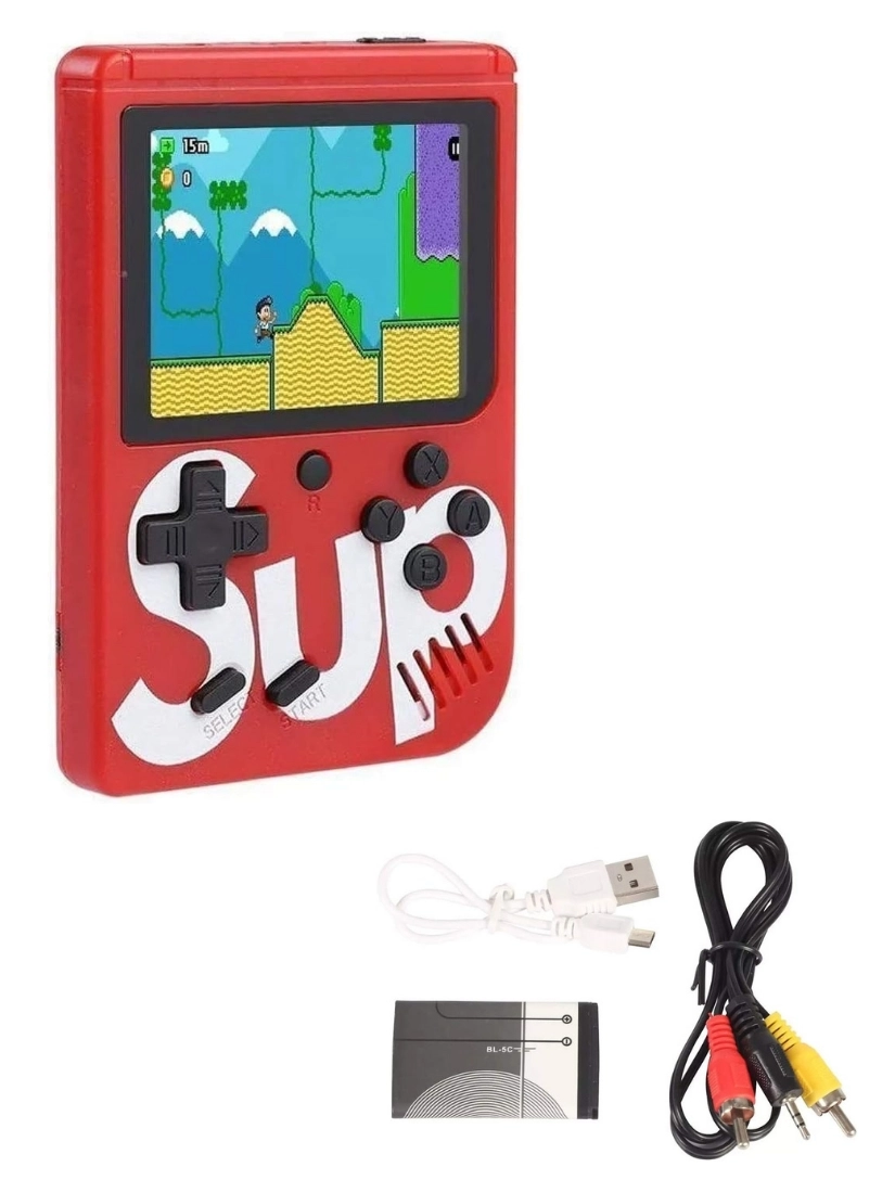 Sup 400 Retro 400 Oyunlu Mini El Atarisi Gameboy Gamebox Taşınabilir Oyun Konsolu SİYAH