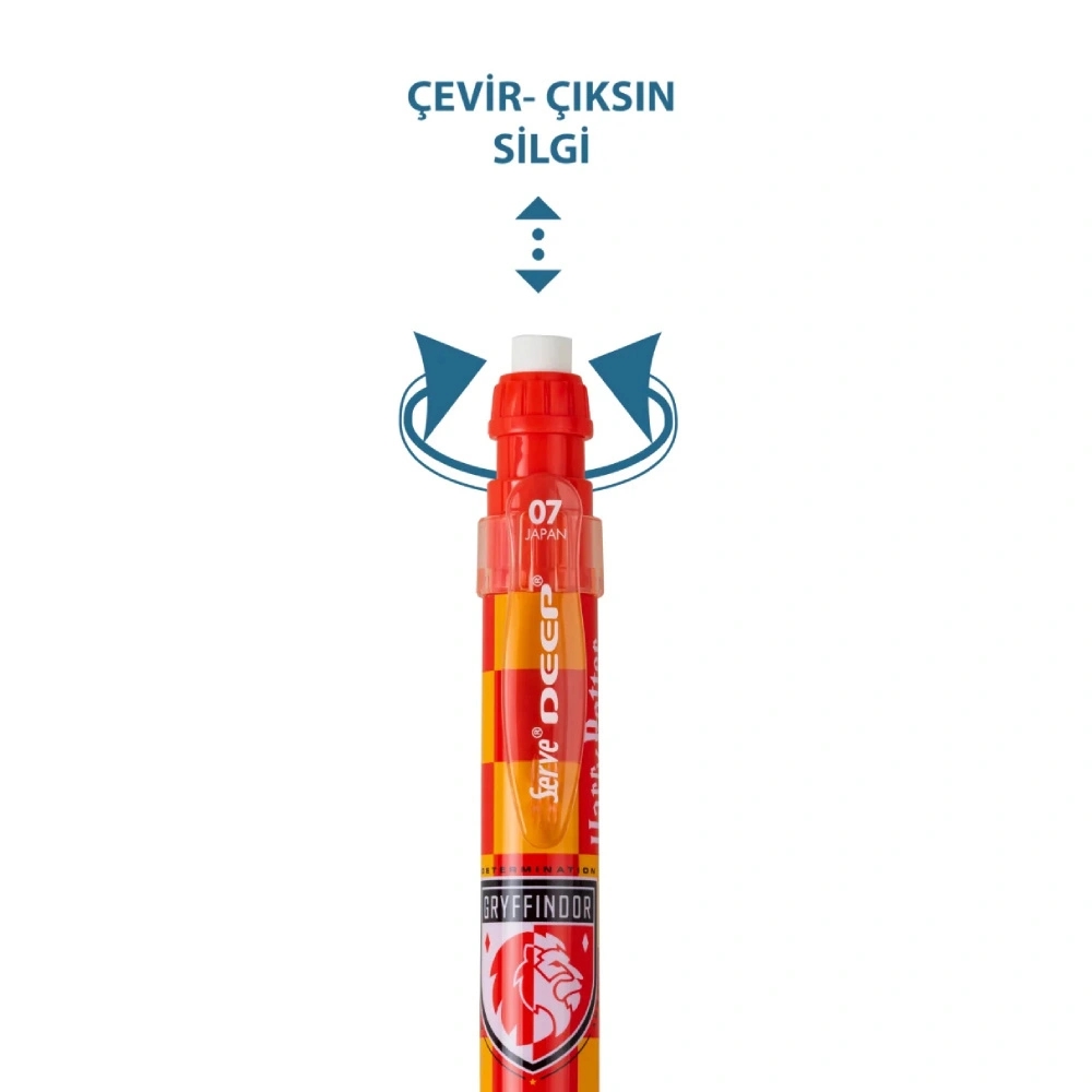 Serve Deep Mekanik Kurşun Kalem 07mm - Harry Potter Gryffindor Damalı