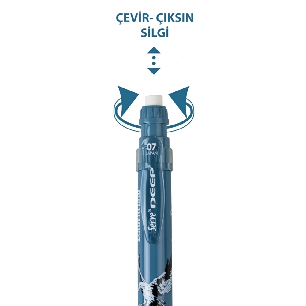 Serve Deep Mekanik Kurşun Kalem Versatil 07mm Harry Potter Ravenclaw