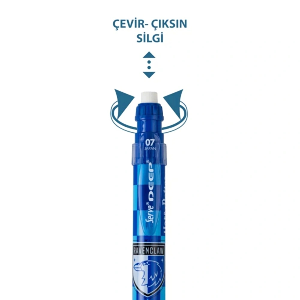 Serve Deep Mekanik Kurşun Kalem 07mm - Harry Potter Ravenclaw Damalı