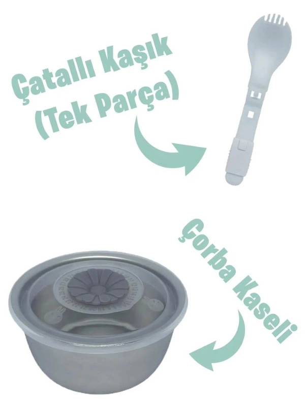 Vagon Life Büyük Ebat 1200 ML Sızdırmaz,Karışmaz 4 Bölmeli Lunch Box Yeni Nesil Sefer Tası 7080 Siyah