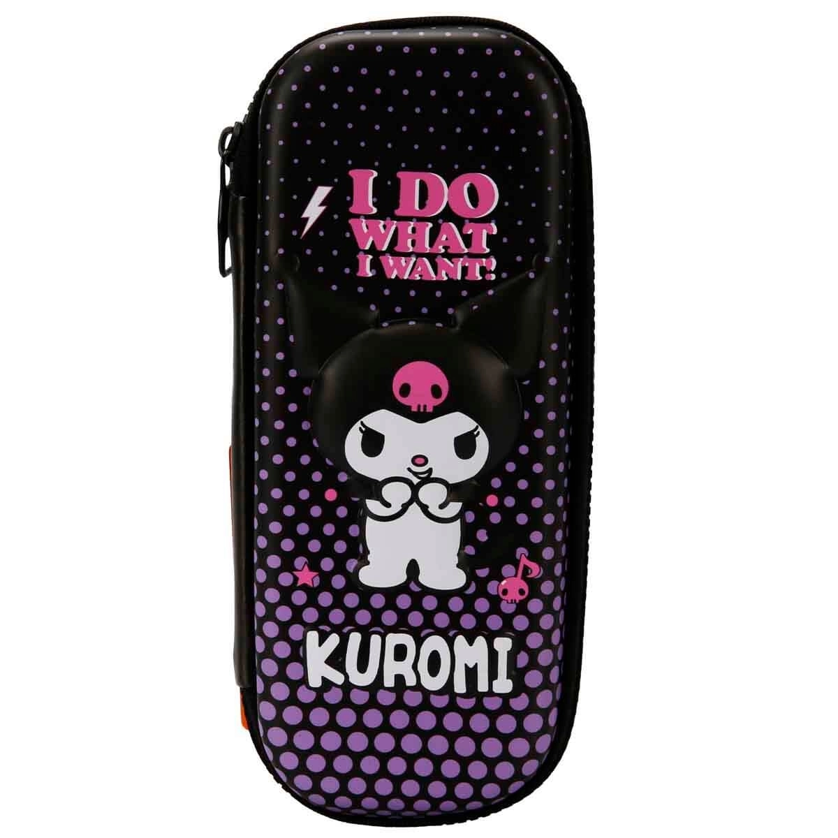 Kuromi Desenli Sert Kapak Kalem Kutusu 3340